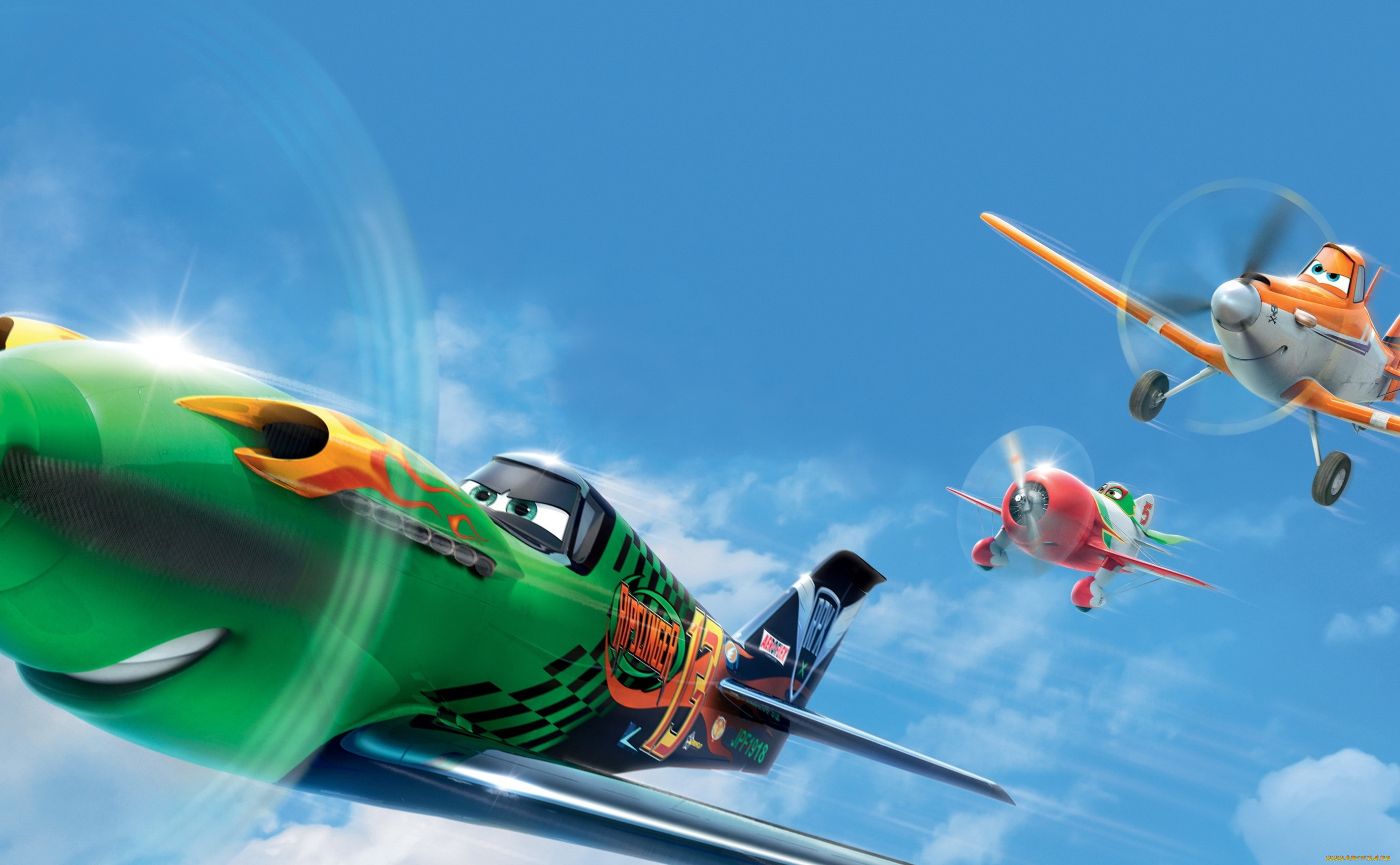 Обои Planes Мультфильмы Planes, обои для рабочего стола, фотографии planes,  мультфильмы, анимация, уолт, дисней, мультфильм, аэротачки, тачки, самолёты,  самолётик, крылья, приключения, воздушные, гонки, эль, Чупакабра,  рипслингер, дасти, полёт Обои для ...